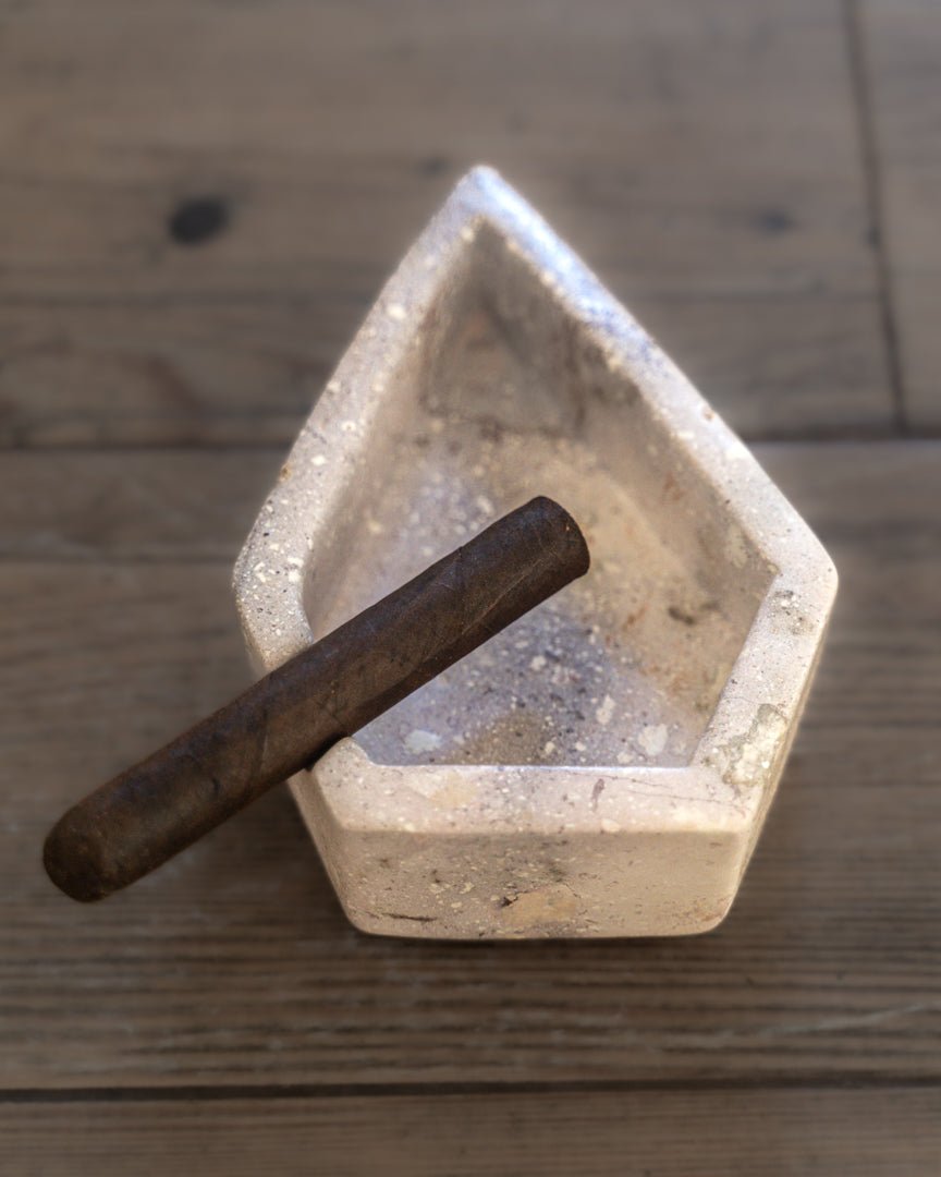 Hand Carved Stone Cigar Ashtray (Small) #5