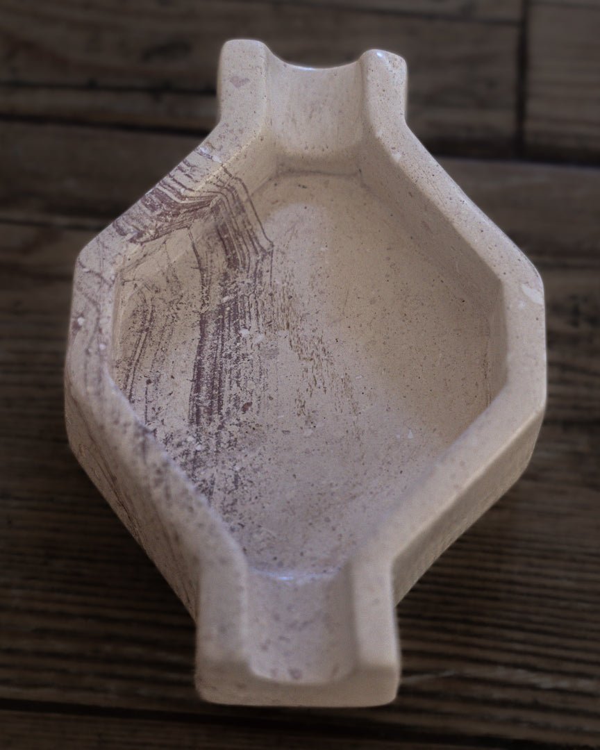 Hand Carved Stone Cigar Ashtray (Small) #2