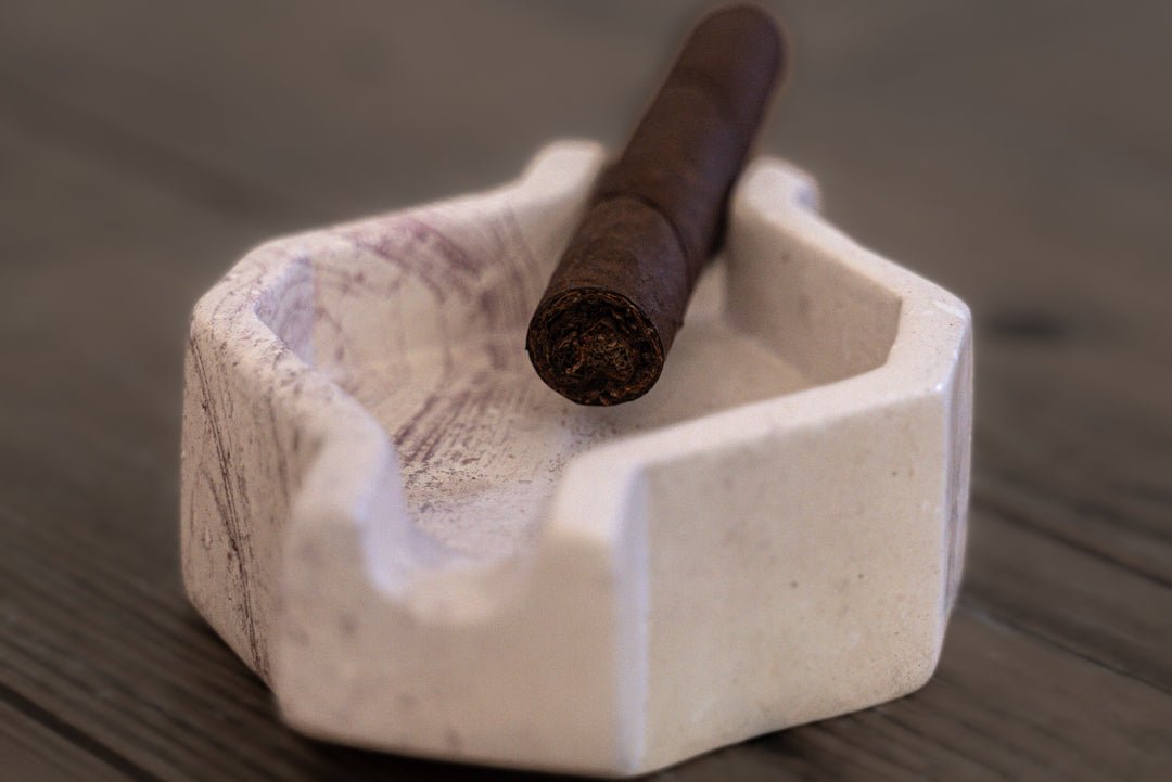 Hand Carved Stone Cigar Ashtray (Small) #2