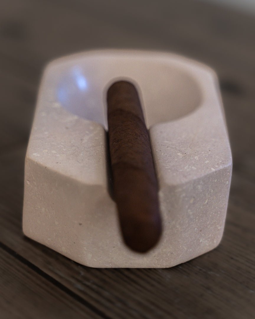 Hand Carved Stone Cigar Ashtray (Small) #1