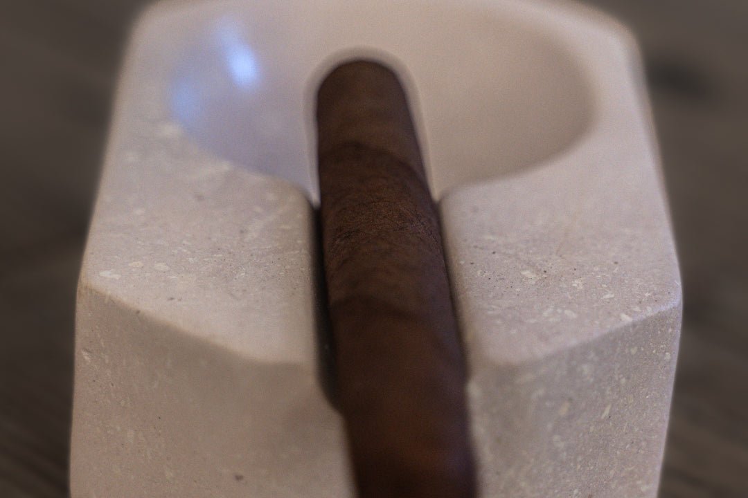 Hand Carved Stone Cigar Ashtray (Small) #1