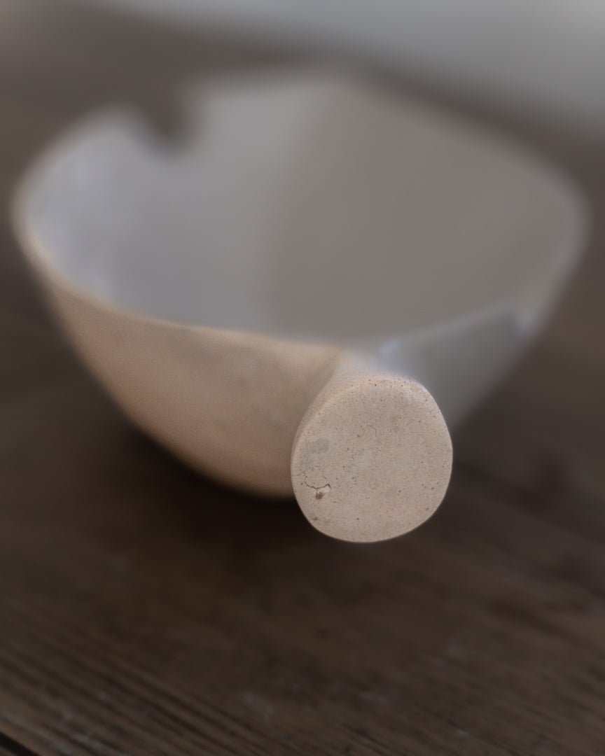 Hand Carved Stone Tobacco Leaf Cigar Ashtray (Large) #2