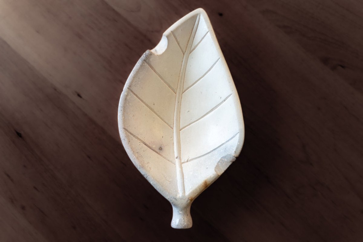 Hand Carved Stone Tobacco Leaf Cigar Ashtray (Extra Large) #5