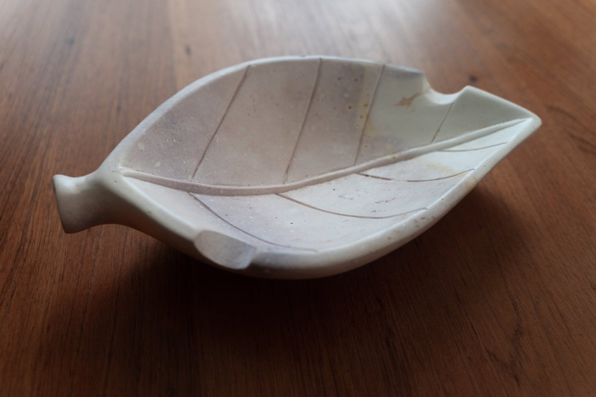 Hand Carved Stone Tobacco Leaf Cigar Ashtray (Extra Large) #3