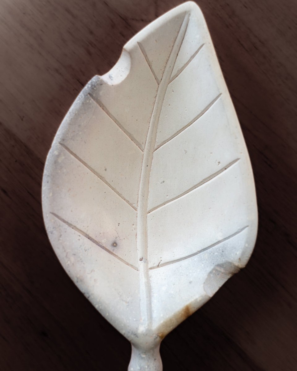 Hand Carved Stone Tobacco Leaf Cigar Ashtray (Extra Large) #5