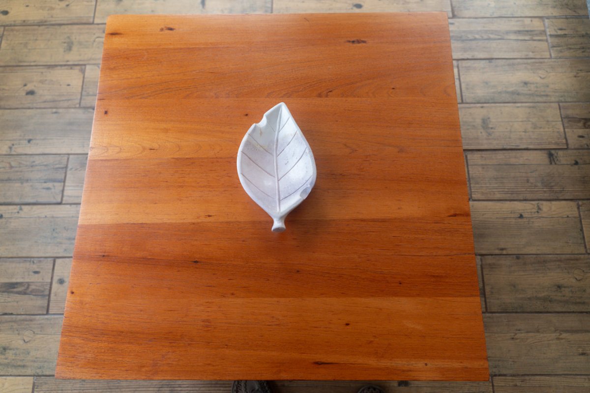 Hand Carved Stone Tobacco Leaf Cigar Ashtray (Extra Large) #3