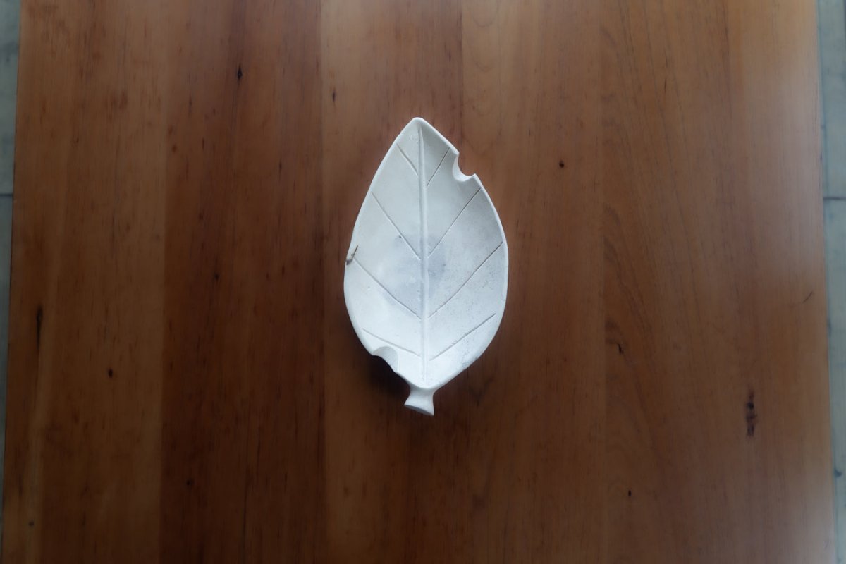 Hand Carved Stone Tobacco Leaf Cigar Ashtray (Extra Large) #10