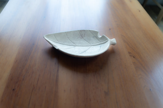 Hand Carved Stone Tobacco Leaf Cigar Ashtray (Extra Large) #9